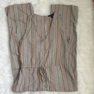 NWT DREW multicolored green stripped jumpsuit